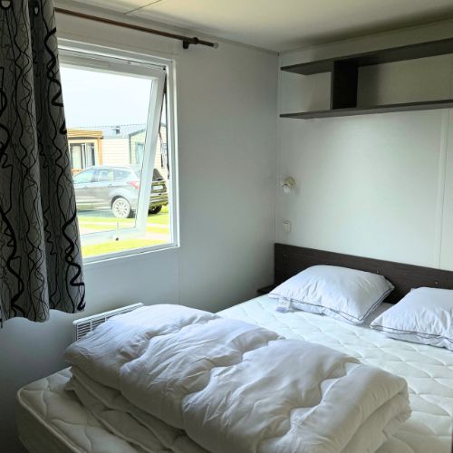 chambre du mobil-home à louer