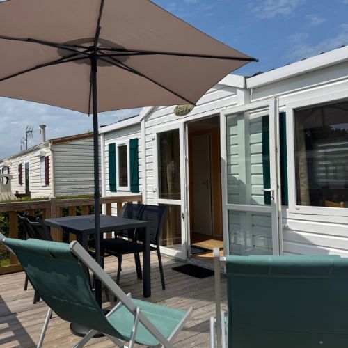 terrasse mobil-home lavande